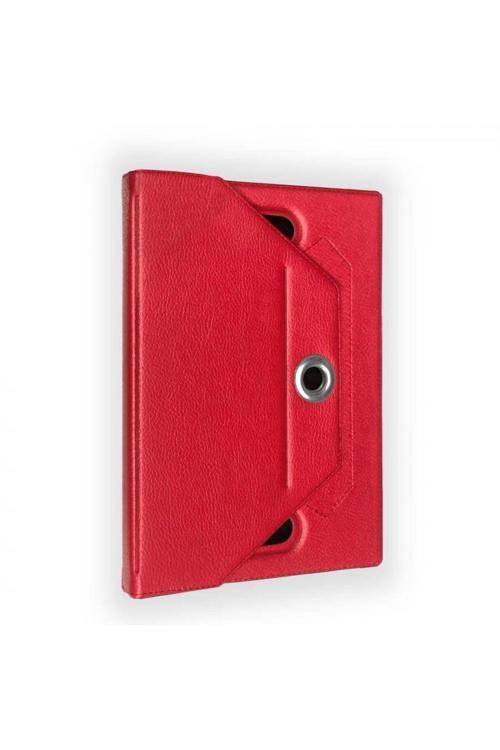 General Mobil E-Tab4 Universal Dönerli Standlı Tablet Kılıfı Kırmızı
