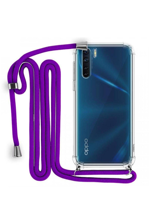 Boyun Askılı Şeffaf Tank Kılıf Oppo Reno 3