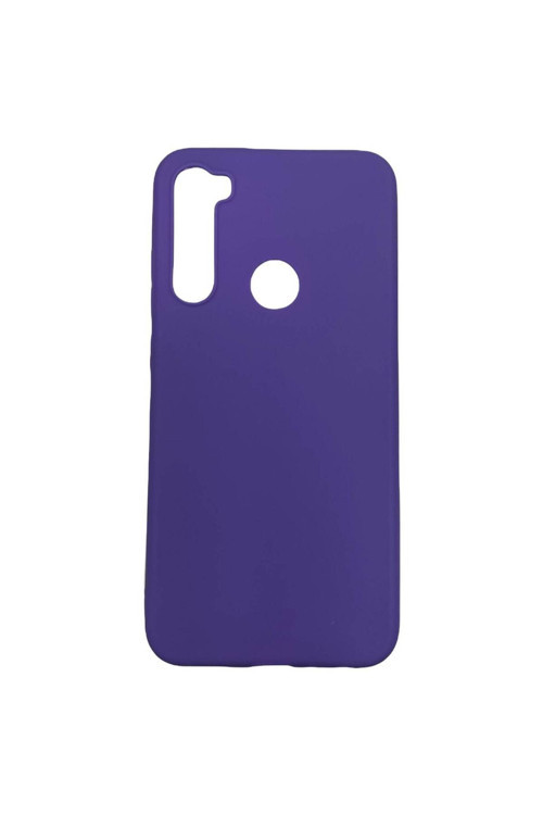 Xiaomi Redmi Note 8 Ince Mat Silikon Kılıf Mor