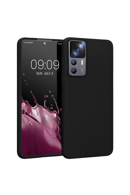 Xiaomi Mi 12T Pro - Mi 12T Premium Silikon Kılıf Siyah