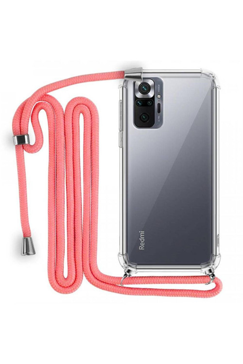 Boyun Askılı Şeffaf Tank Kılıf Xiaomi Redmi Note 10 Pro