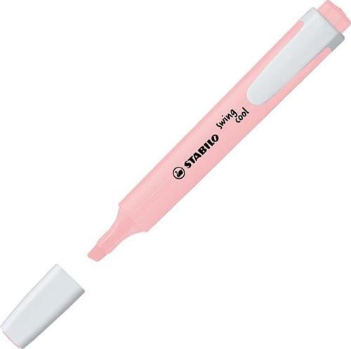 Swing Cool Fosforlu Kalem Pastel Pembe 10 Lu (1 Paket 10 Adet)