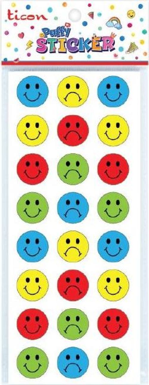 Puffy Sticker Gülen Yüz Tps-001/13 348870 (20 Li Paket)