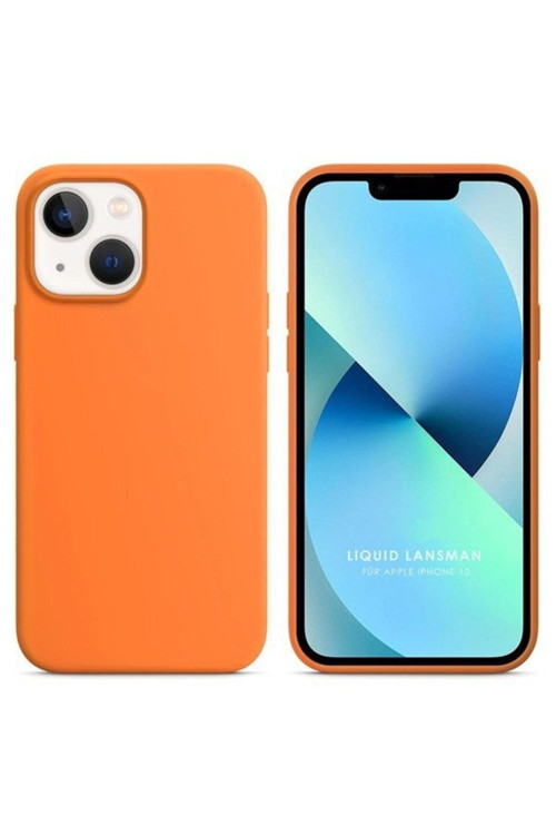Apple Iphone 14 Plus 6.7'' Liquit Lansman Silikon Turuncu