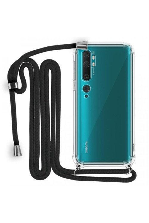 Boyun Askılı Tank Şeffaf Kılıf Xiaomi Mi Note 10