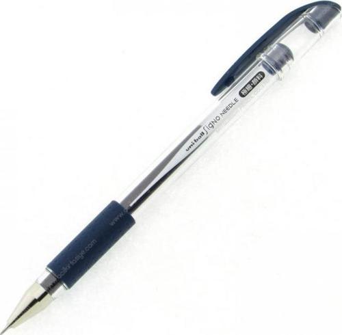 Roller Kalem Signo Needle İğne Uç 0.38 Mm Mavi-Siyah Um-151Nd (10 Lu Paket)