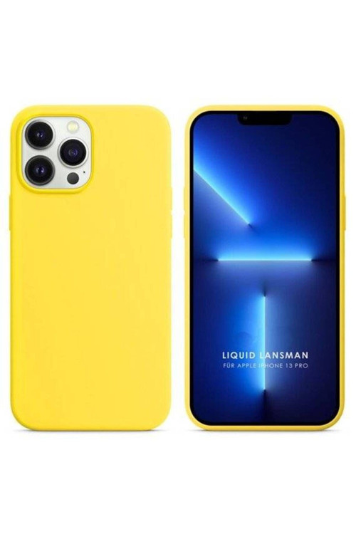 Apple Iphone 14 Pro Max 6.7'' Liquit Lansman Silikon Sarı