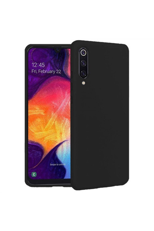 Samsung Galaxy A50S Içi Kadife Silikon Kılıf Siyah