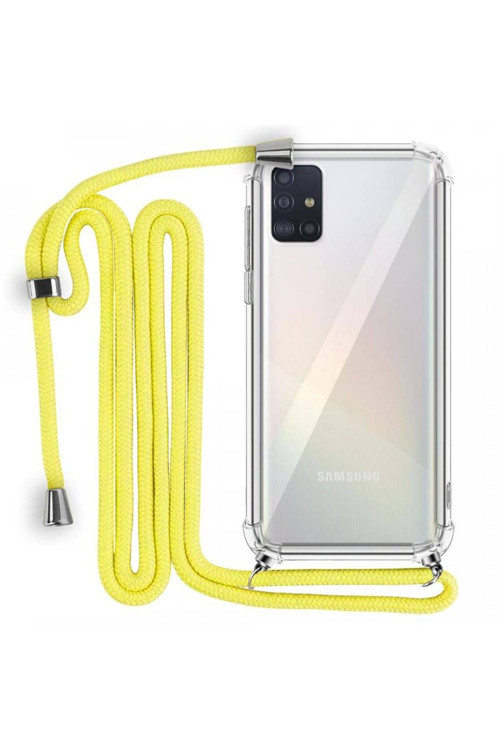 Boyun Askılı Şeffaf Tank Kılıf Samsung Galaxy A51