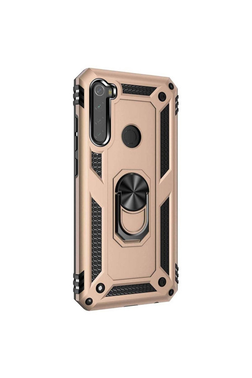 Xiaomi Redmi Note 8 Yüzüklü Tank Kılıf Gold