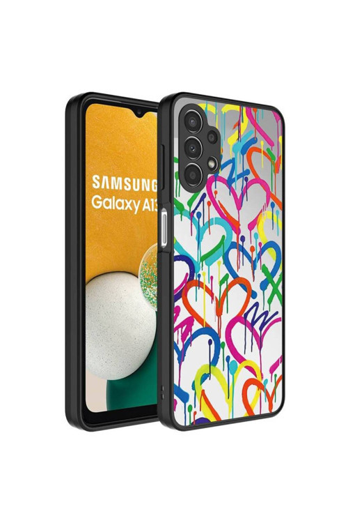 Samsung Galaxy A32 Aynalı Desenli Kapak Love