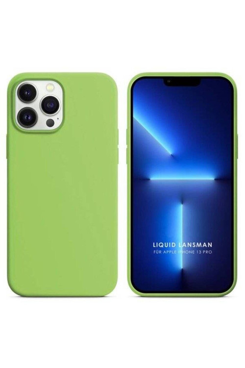 Apple Iphone 14 Pro Max 6.7'' Liquit Lansman Silikon Yeşil