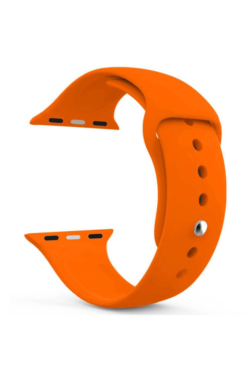 Apple Watch Series Se 44 Mm Silikon Kordon Turuncu