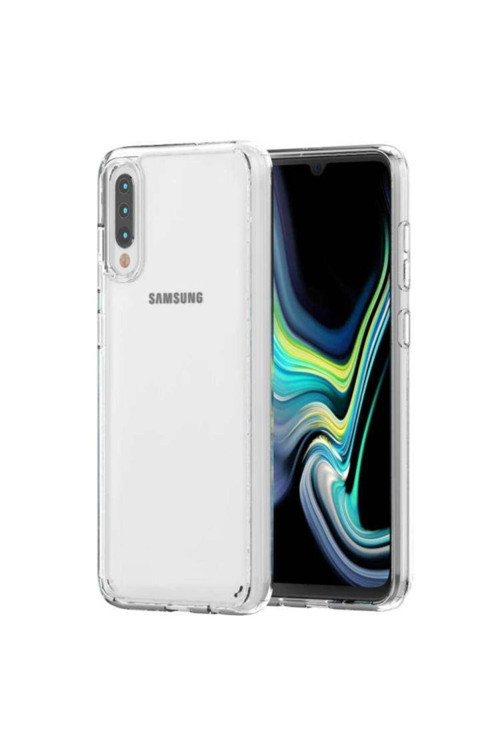 Samsung Galaxy A30S Premium Silikon Kılıf Şeffaf