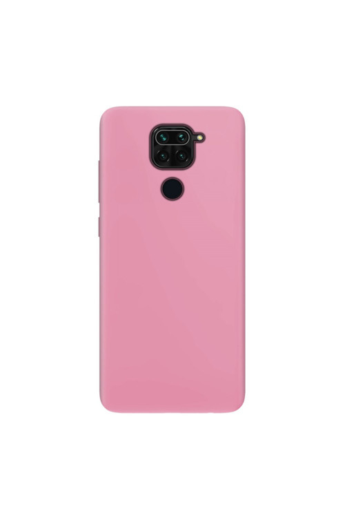 Xiaomi Redmi Note 9 Ince Mat Silikon Kılıf Pembe