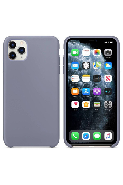 Apple Iphone 11 Pro Altı Açık Liquit Lansman Silikon Elegant Mavi