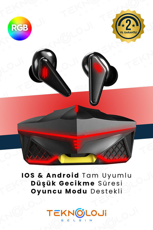 Işıklı Kablosuz K98 Bluetooth Kulaklık Oyuncu Kulaklığı Rgb Profesyonel Ses Kalitesi