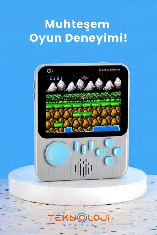 Mini Atari Taşınabilir Oyun Konsolu 3.5 İnç Ekran Çift Konsol 666 Adet Retro Oyun Gameboy El Atarisi