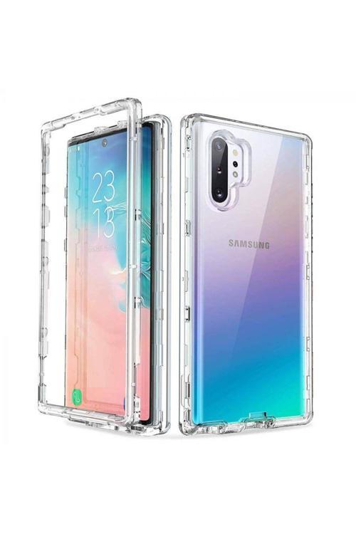 Samsung  Note 10 Plus Çift Taraflı Silikon Kılıf Şeffaf