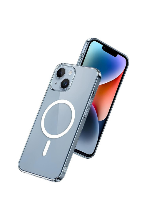 Şeffaf Mika Sararmaz Kılıf İphone 14 Plus