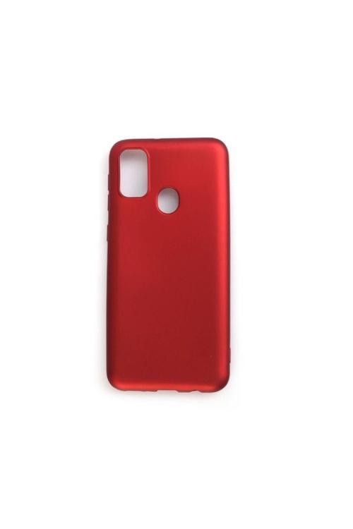 Samsung Galaxy M21 Premium Silikon Kılıf Bordo
