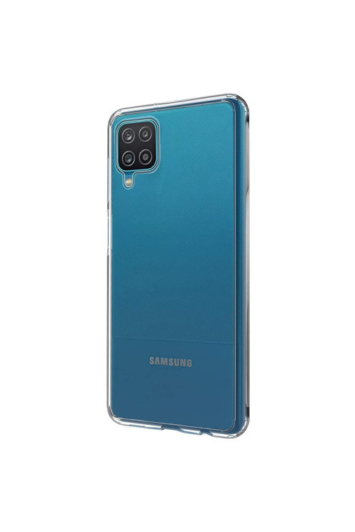 Samsung Galaxy A12 Premium Silikon Kılıf Şeffaf