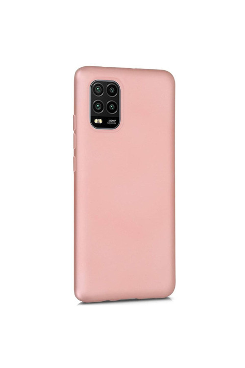 Xiaomi Mi 10 Lite Zoom Premium Silikon Kılıf Rosegold