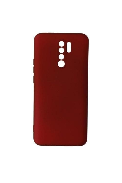 Xiaomi Redmi 9 Premium Silikon Kılıf Bordo
