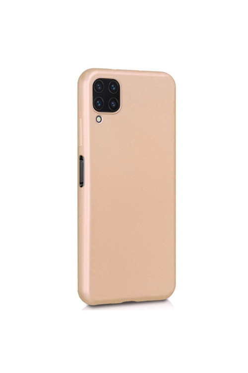 Samsung Galaxy A12 Premium Silikon Kılıf Gold