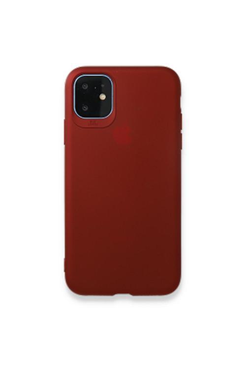 Iphone 11 (6.1'') Uyumlu  Premium Silikon Kılıf Bordo