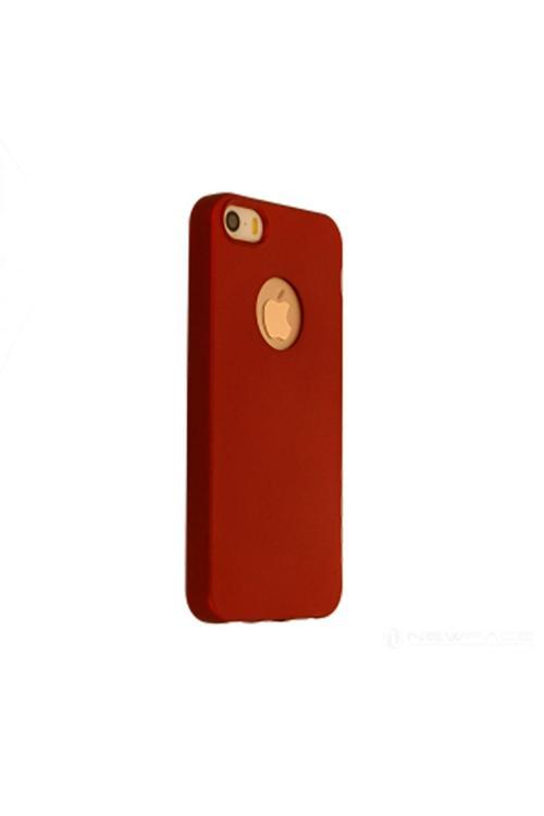 Iphone 5G Premium Silikon Kılıf Bordo Uyumlu