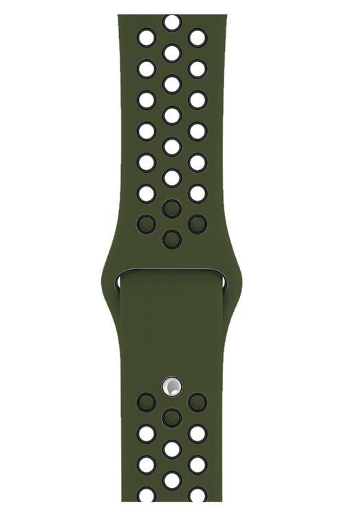 Apple Watch Series 5 44 Mm Fileli Kordon Haki-Siyah