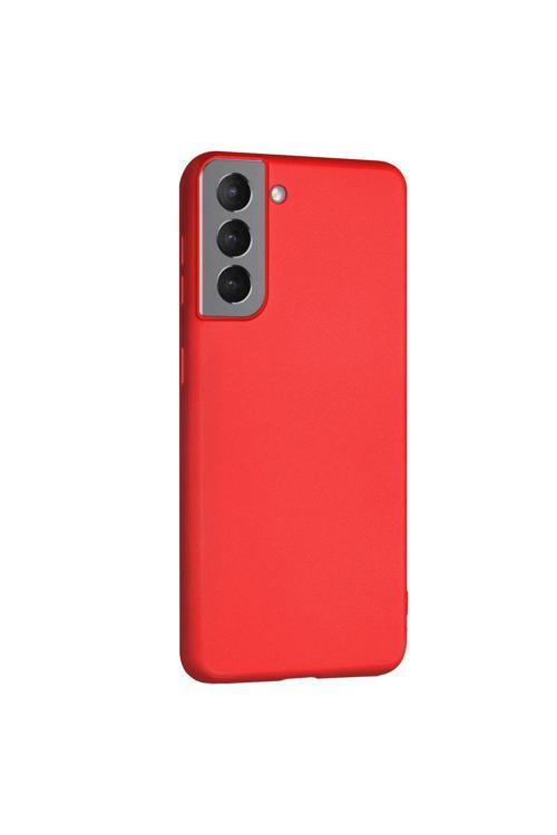Samsung Galaxy S21 Premium Silikon Kılıf Bordo