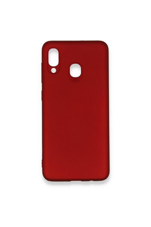 Samsung Galaxy A30 (A305F) Premium Silikon Kılıf Bordo