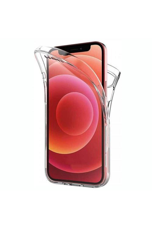 Apple İphone 12 Mini Çift Taraflı Silikon Kılıf Şeffaf