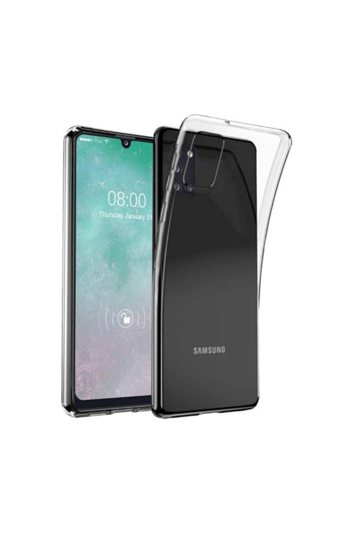 Samsung Galaxy A51 Premium Silikon Kılıf Şeffaf