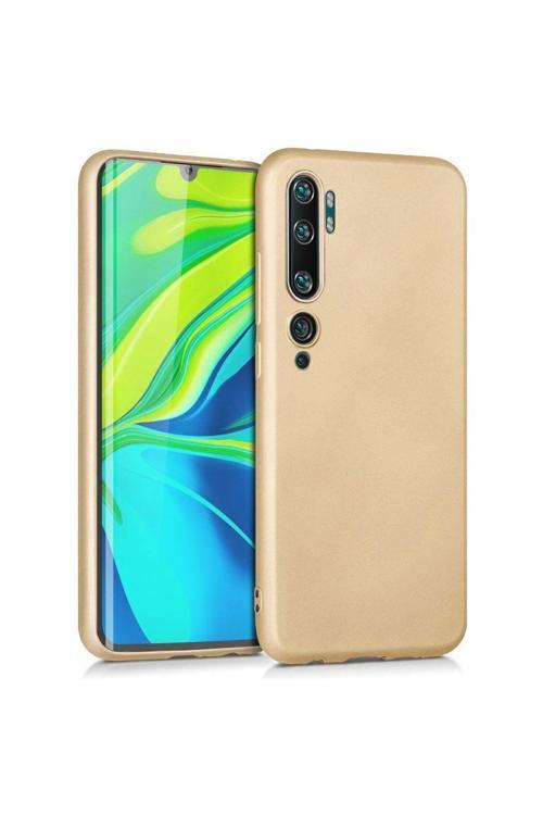 Xiaomi Mi Note 10 Premium Silikon Kılıf Gold