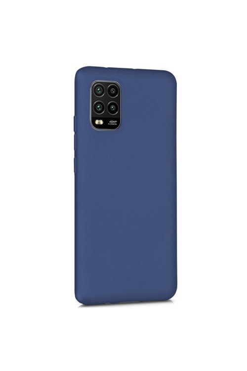 Xiaomi Mi 10 Lite Zoom Premium Silikon Kılıf Mavi