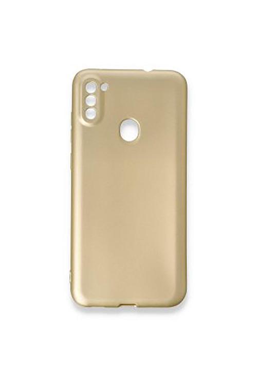 Samsung Galaxy M11 Premium Silikon Kılıf Gold