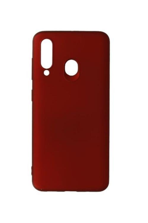 Samsung Galaxy M40 Premium Silikon Kılıf Bordo