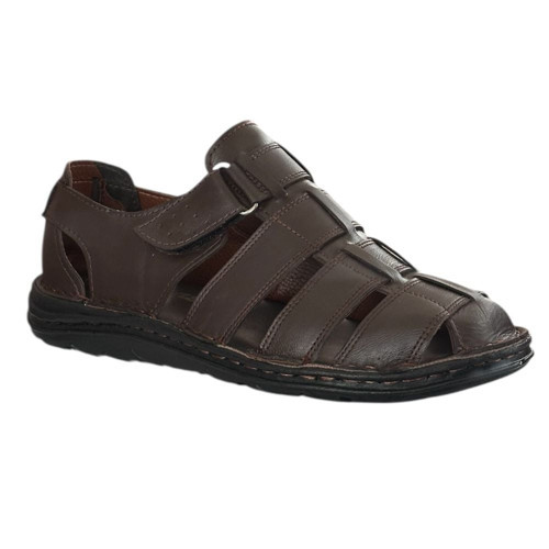 25Y TRV-8 Kahve Erkek Hakiki Deri Sandalet