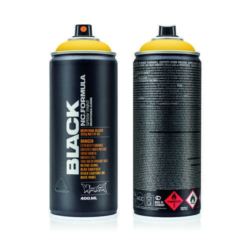 Black Sprey Boya 400ml Yellow BLK1030