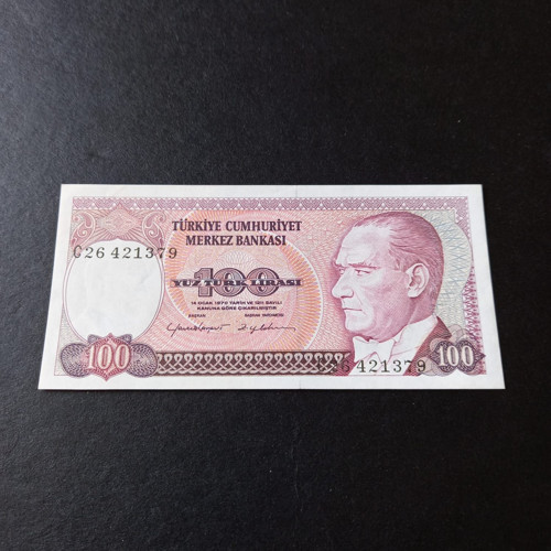 39963684ef8121a3d9 7.Emisyon 100 Lira Çil C Serisi Eski Kağıt Para