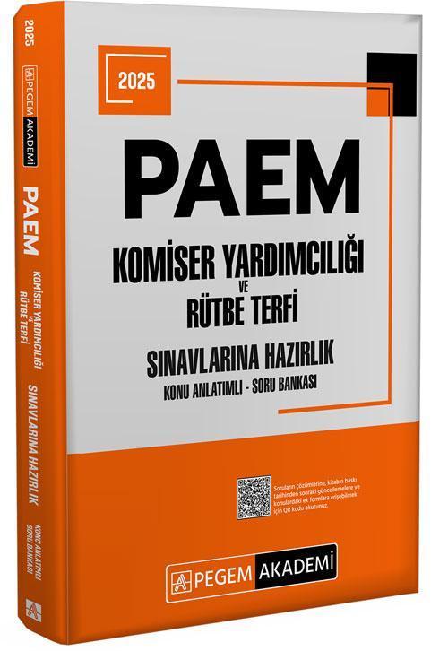 Pegem 2025 PAEM Komiser Yardımcılığı ve Rütbe Terfi Konu Anlatımlı Soru Bankası Pegem Akademi