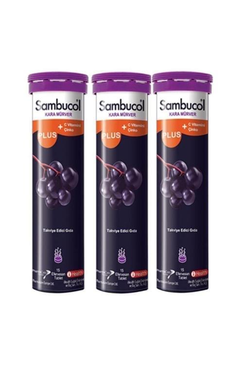 Sambucol Plus 15 Efervesan Tablet 3 Adet