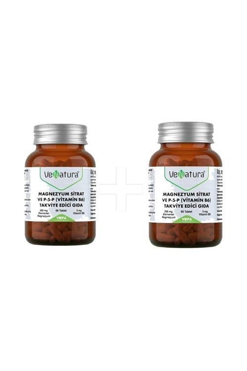 Magnezyum Sitrat Ve P-5-P (VİTAMİN B6) 60 Tablet 2 Adet