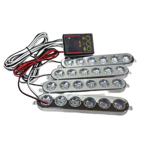Çkr lamba 6x4 led sarı beyaz 12-24v / LAPA536-1