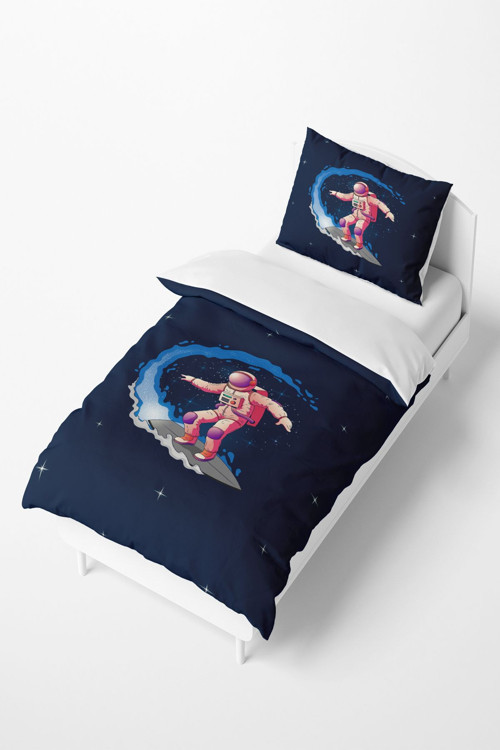 Uzay Astronot Desenli Çocuk Ve Bebek Nevresim Takımı Tlan-232