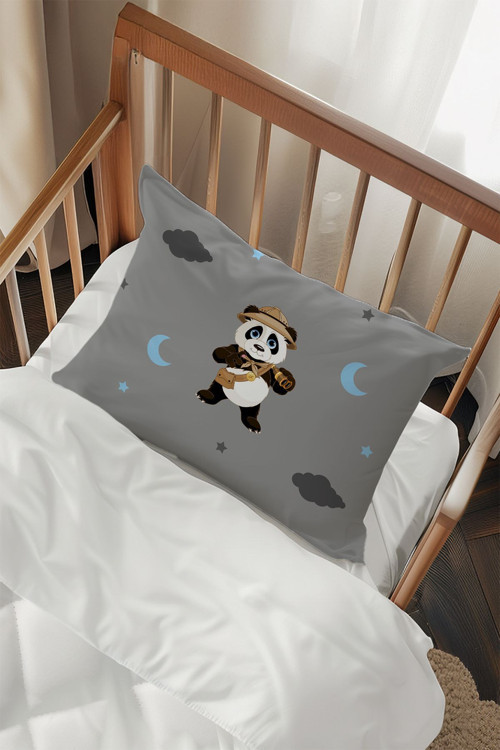 Panda Desenli 2 Adet Yastık Kılıfı Tlayk-129