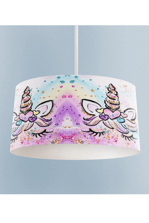 Unicorn Desenli Çocuk Odası Sarkıt Avize